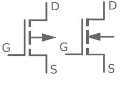 Graphical symbol MOSFET